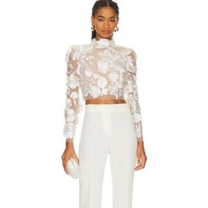 ASTR the label NEW/WOT - Bryne Floral Applique Top